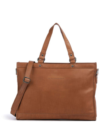 The Chesterfield Brand Cow Wax Pull Up Manly Shopper cognac