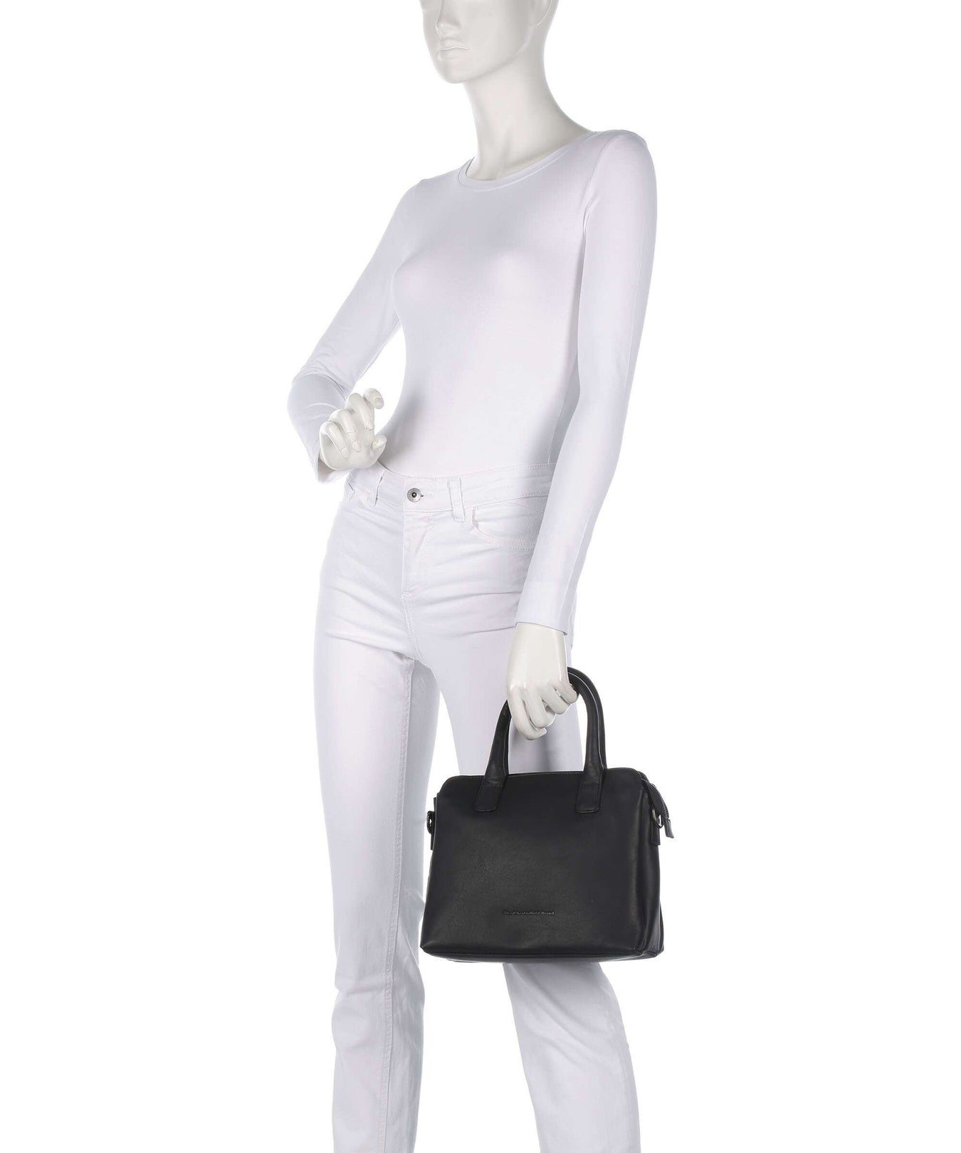 The Chesterfield Brand Wax Pull Up Cow Hermosa Handbag black