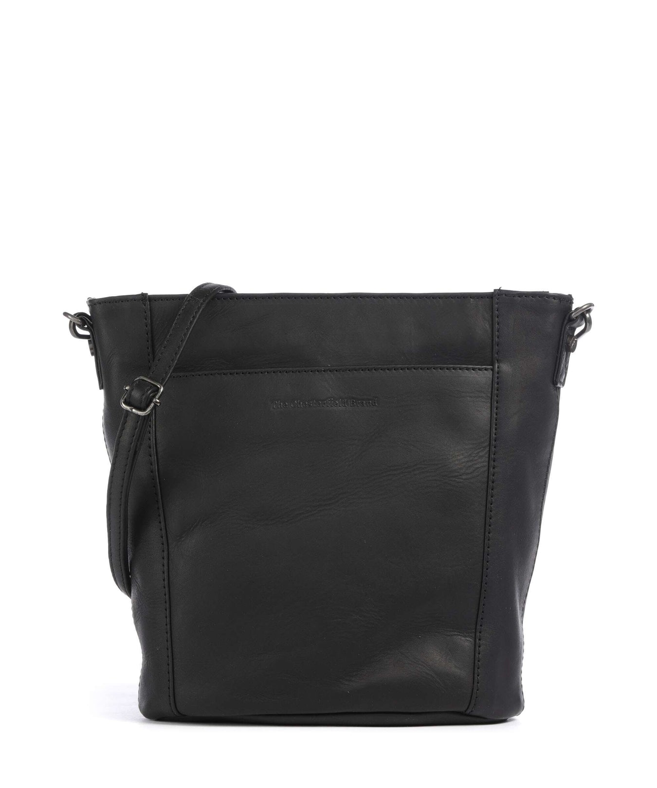 The Chesterfield Brand Wax Pull Up Cow Moore Bucket bag black