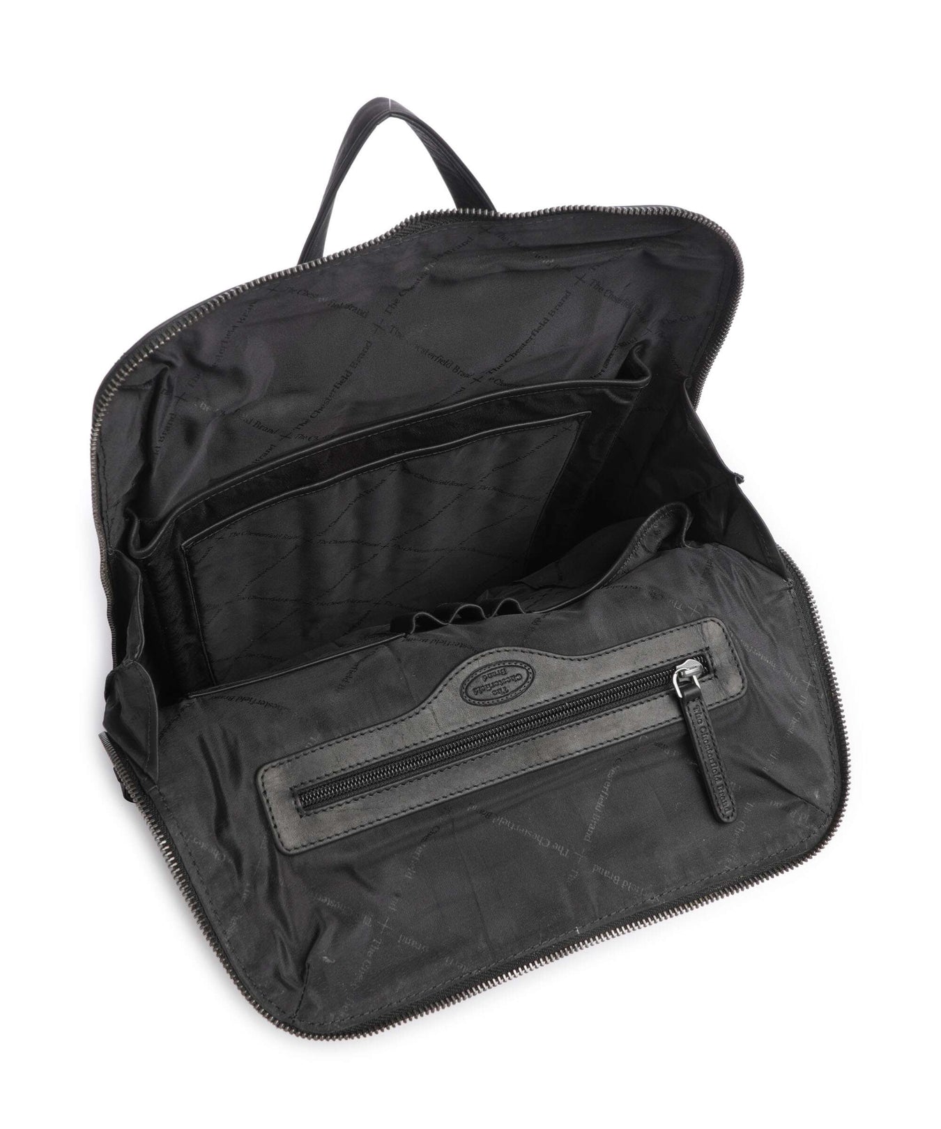 The Chesterfield Brand Wax Pull Up Cow Filmore Backpack black