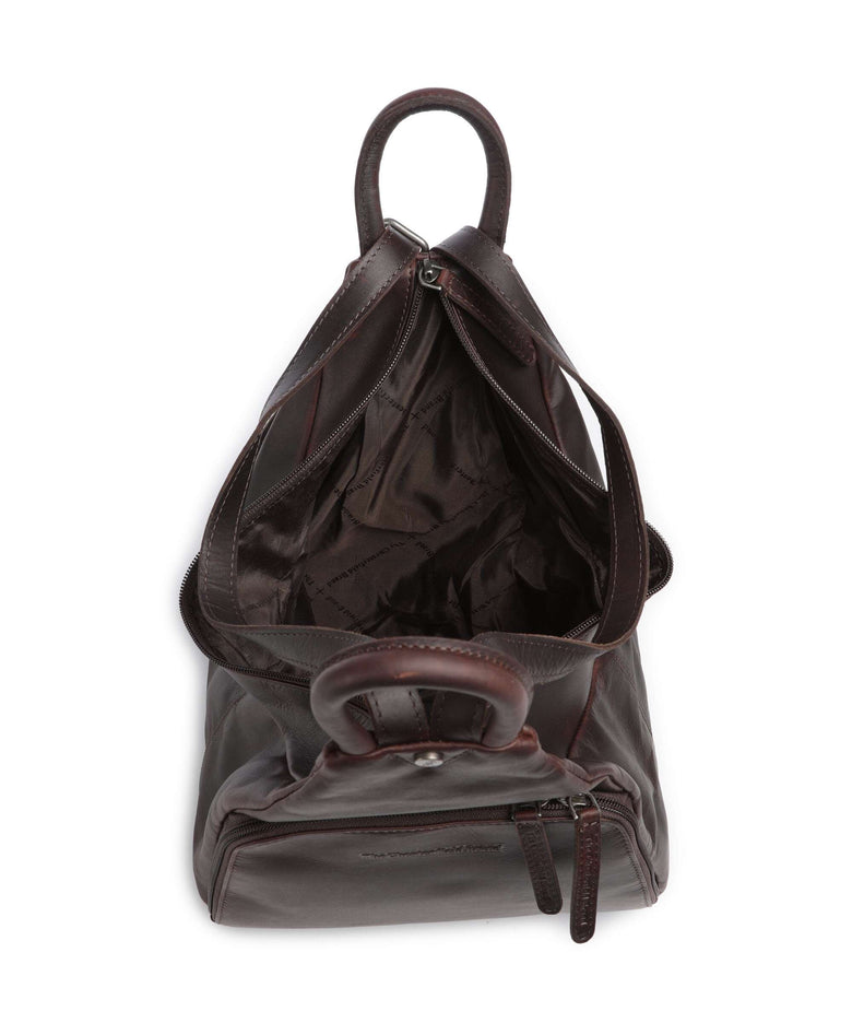 The Chesterfield Brand Wax Pull Up Cow Howard Backpack brown