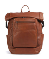 The Chesterfield Brand Wax Pull Up Cow Remo Sac à dos roll-top cognac