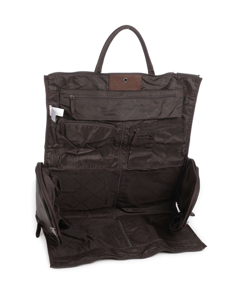 The Chesterfield Brand Wax Pull Up Cow Finlay Weekend bag brown