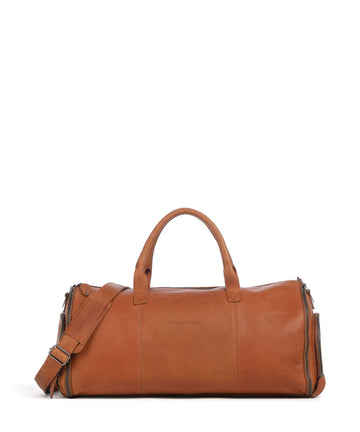 The Chesterfield Brand Wax Pull Up Cow Finlay Weekender cognac