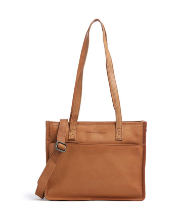 The Chesterfield Brand Wax Pull Up Cow Estella Shopper cognac
