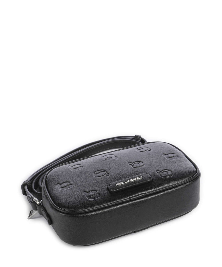 Karl Lagerfeld K/Ikon Monogram Crossbody bag tonal black