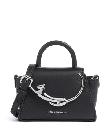 Karl Lagerfeld Ikon Choupette Mini Umhängetasche black