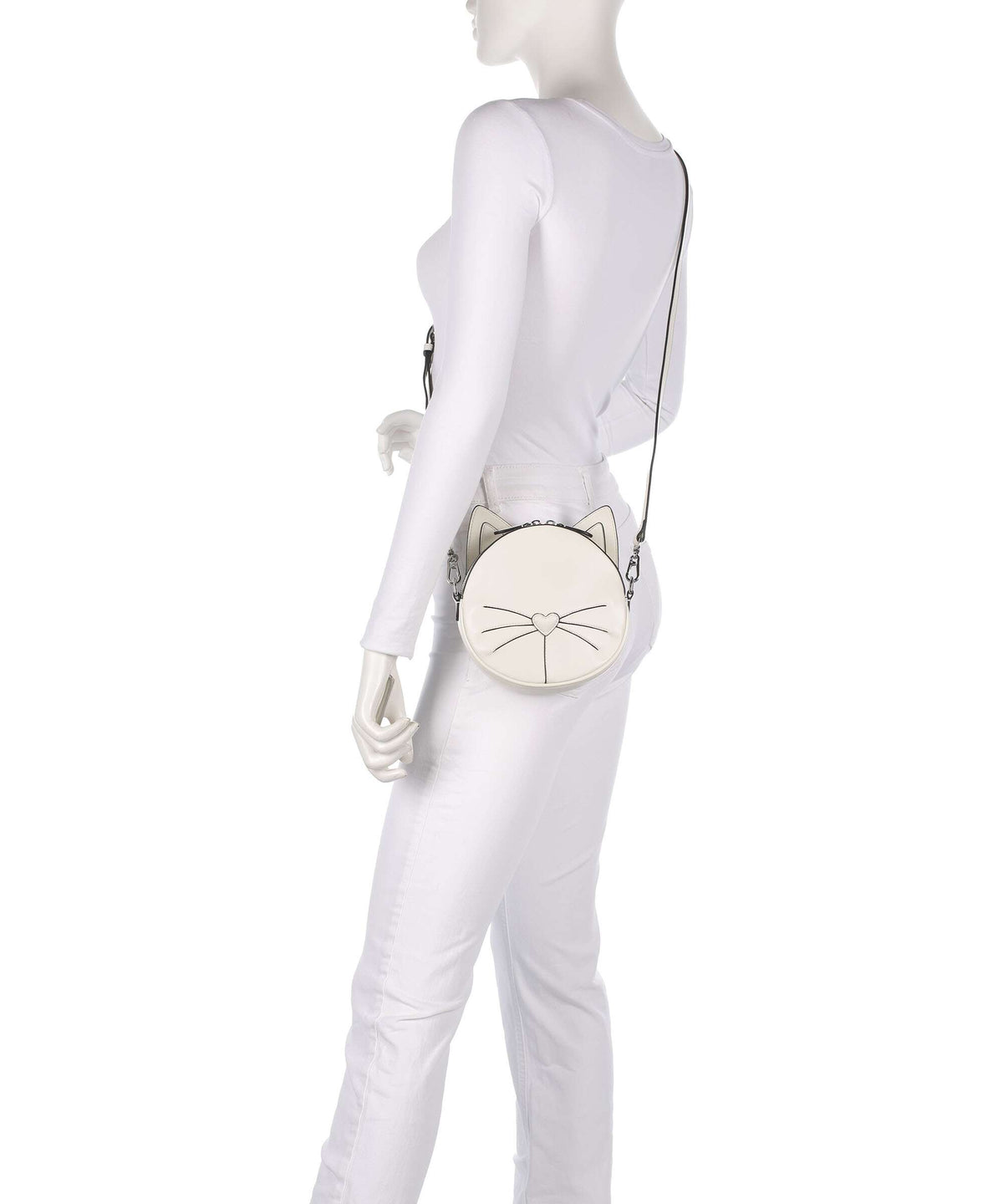 Karl Lagerfeld Ikon Chat Crossbody bag off white