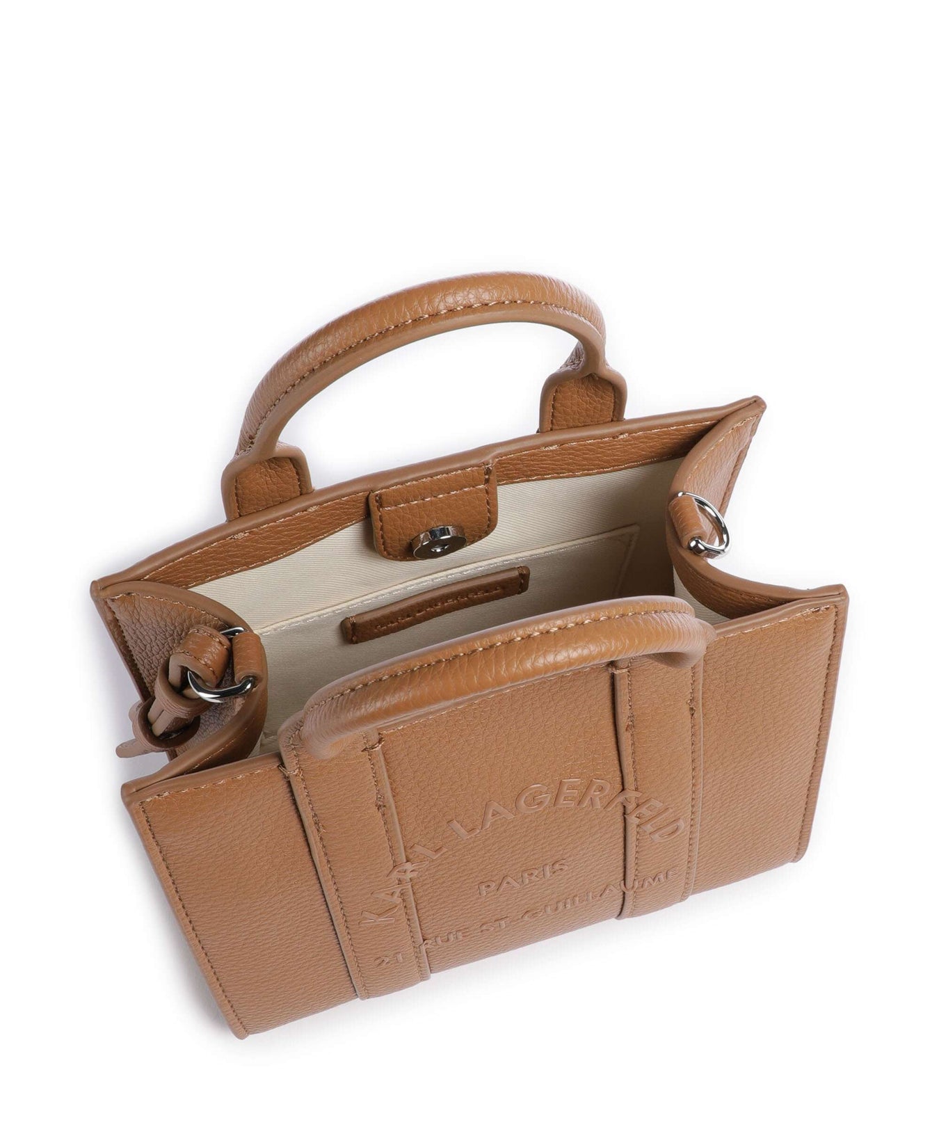 Karl Lagerfeld K/Rue St Guillaume Mini Handbag caramel