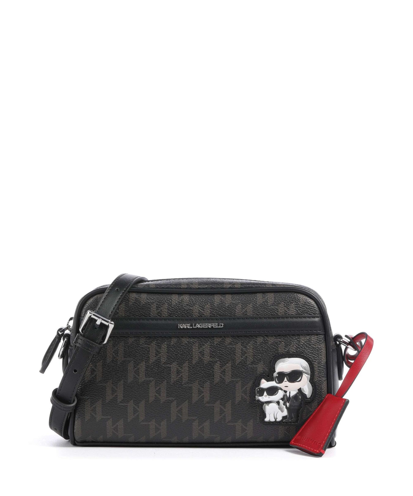 Karl Lagerfeld Ikon Monogram Crossbody bag brown/kl mono