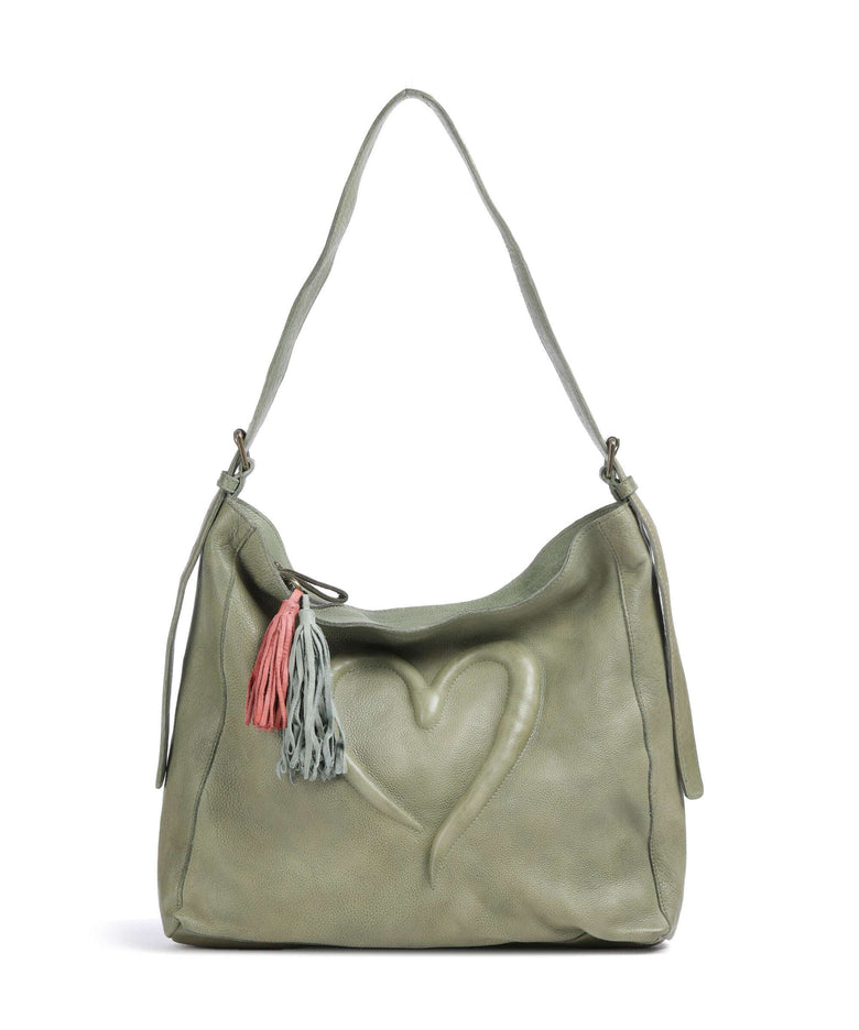 Taschendieb Wien Herzweg 2 Hobo bag green leaf