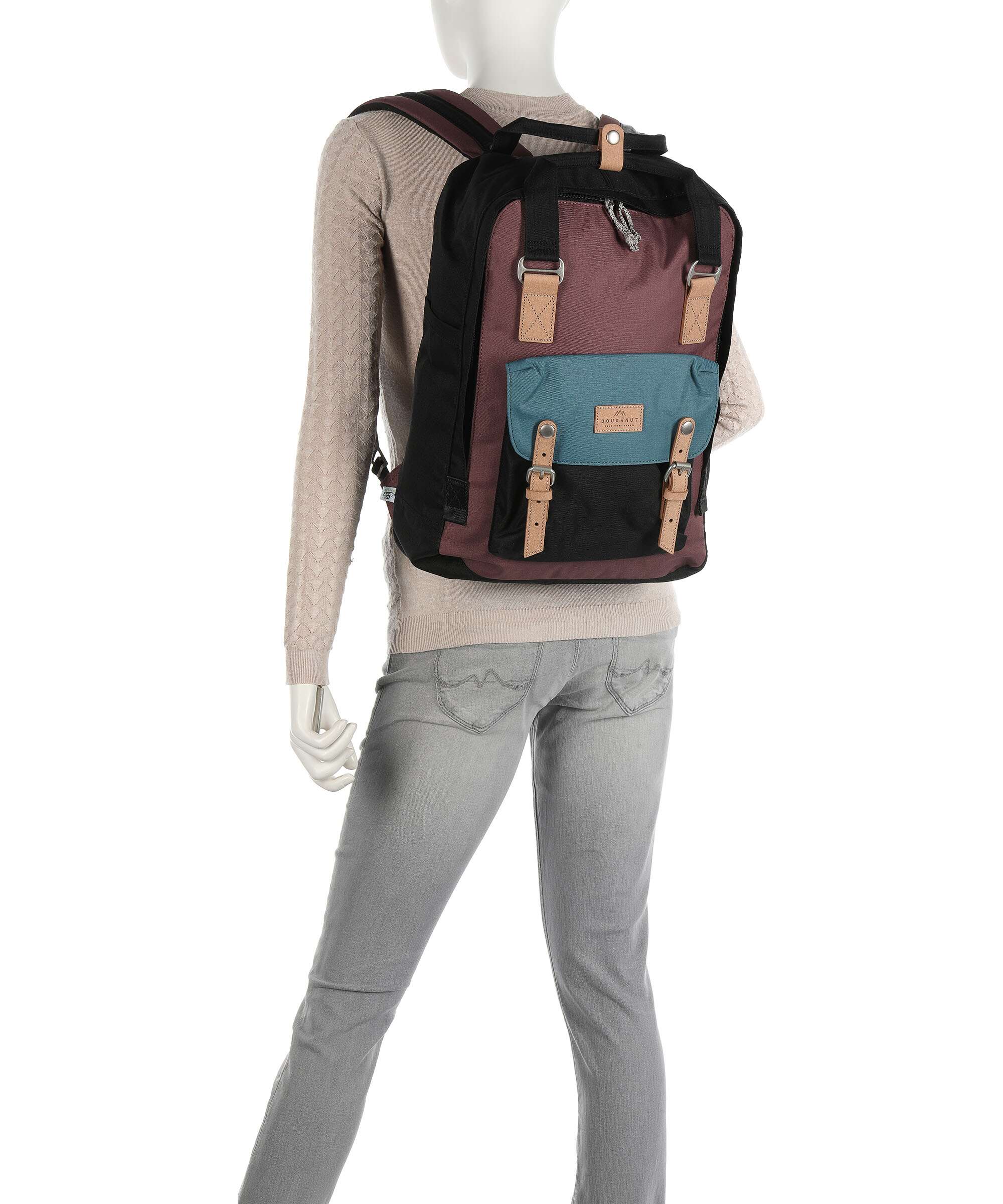 Doughnut Reborn Macaroon Large Backpack pink